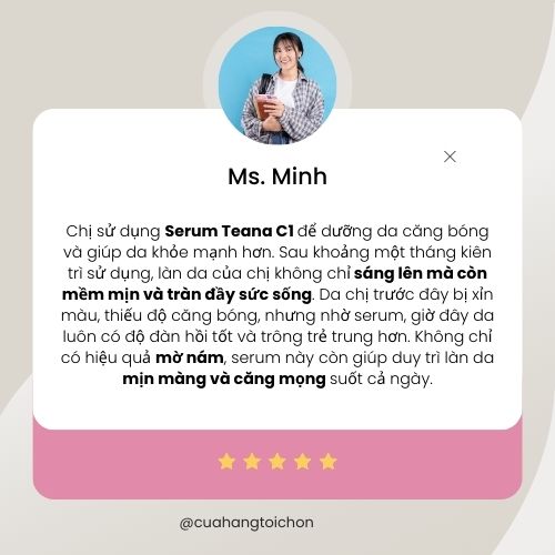 ms Minh review serum teana c1